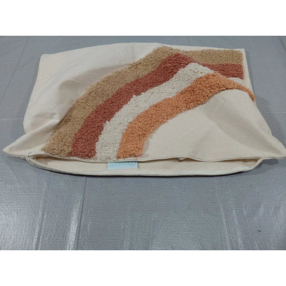 Beddys Rainbow Boho Pillow Cover‎ Neutral 14.5